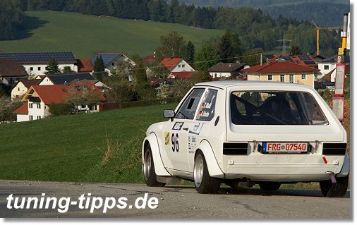 VW Polo 1 Gruppe H im Rallyeeinsatz
